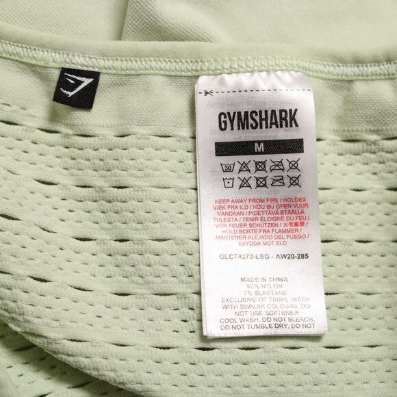 Gymshark Energy Seamless Crop Top Sports Bra Light Green Medium Support Size M - Picture 7 of 9